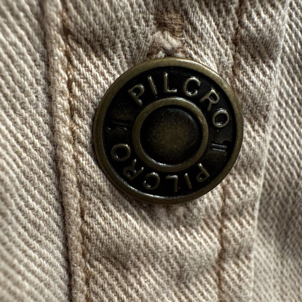 Anthropologie Pilcro Denim Button-Front Mini Dress Neutral Color US Size 6 NWT - Picture 5 of 16